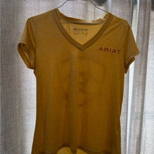 Ariat Women's Yellow Mustard V-Neck Tee